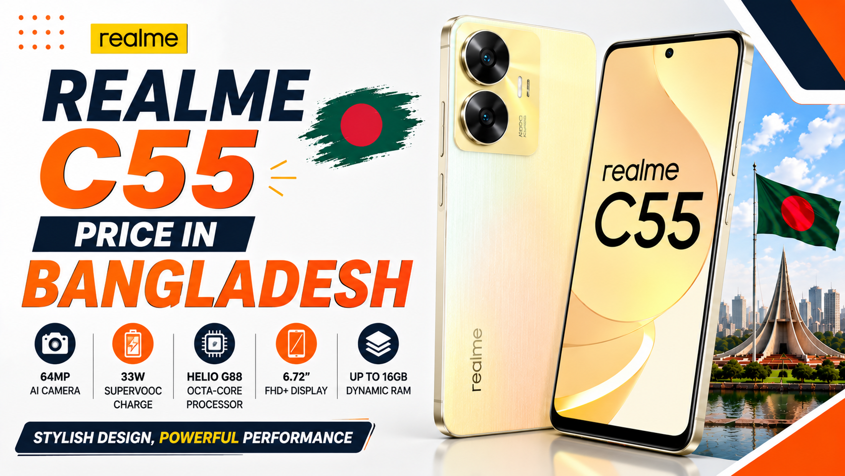 realme c55 price in bangladesh