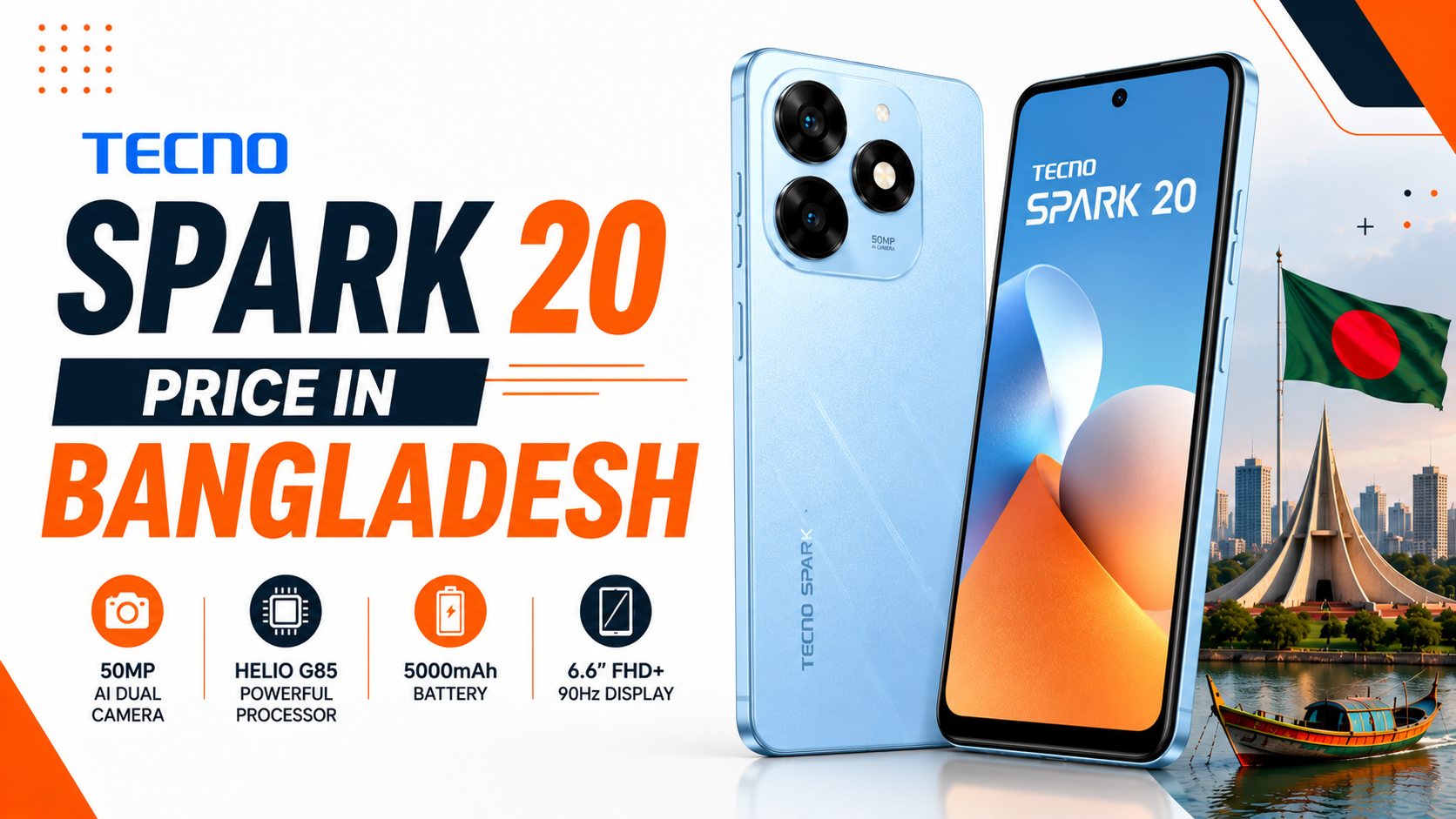 tecno spark 20 price in bangladesh
