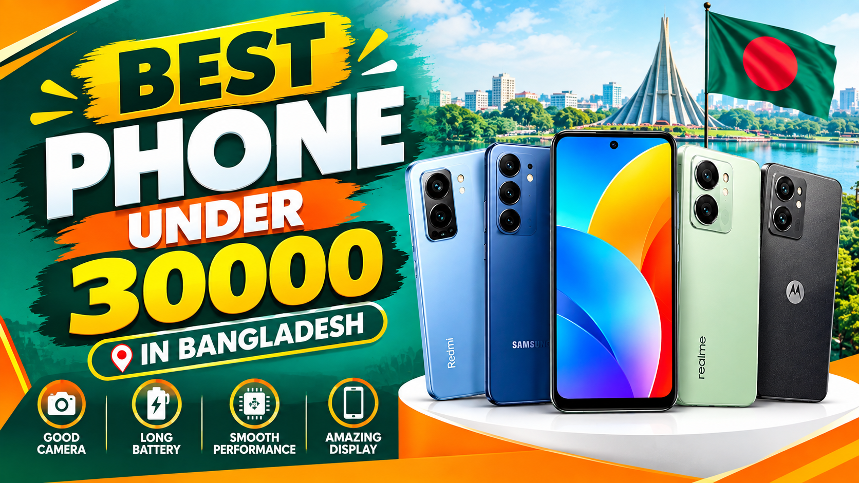 best phone under 30000 in bangladesh
