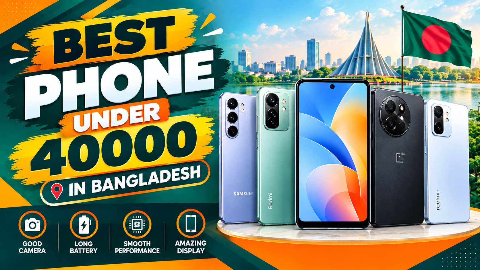 best phone under 40000 in bangladesh