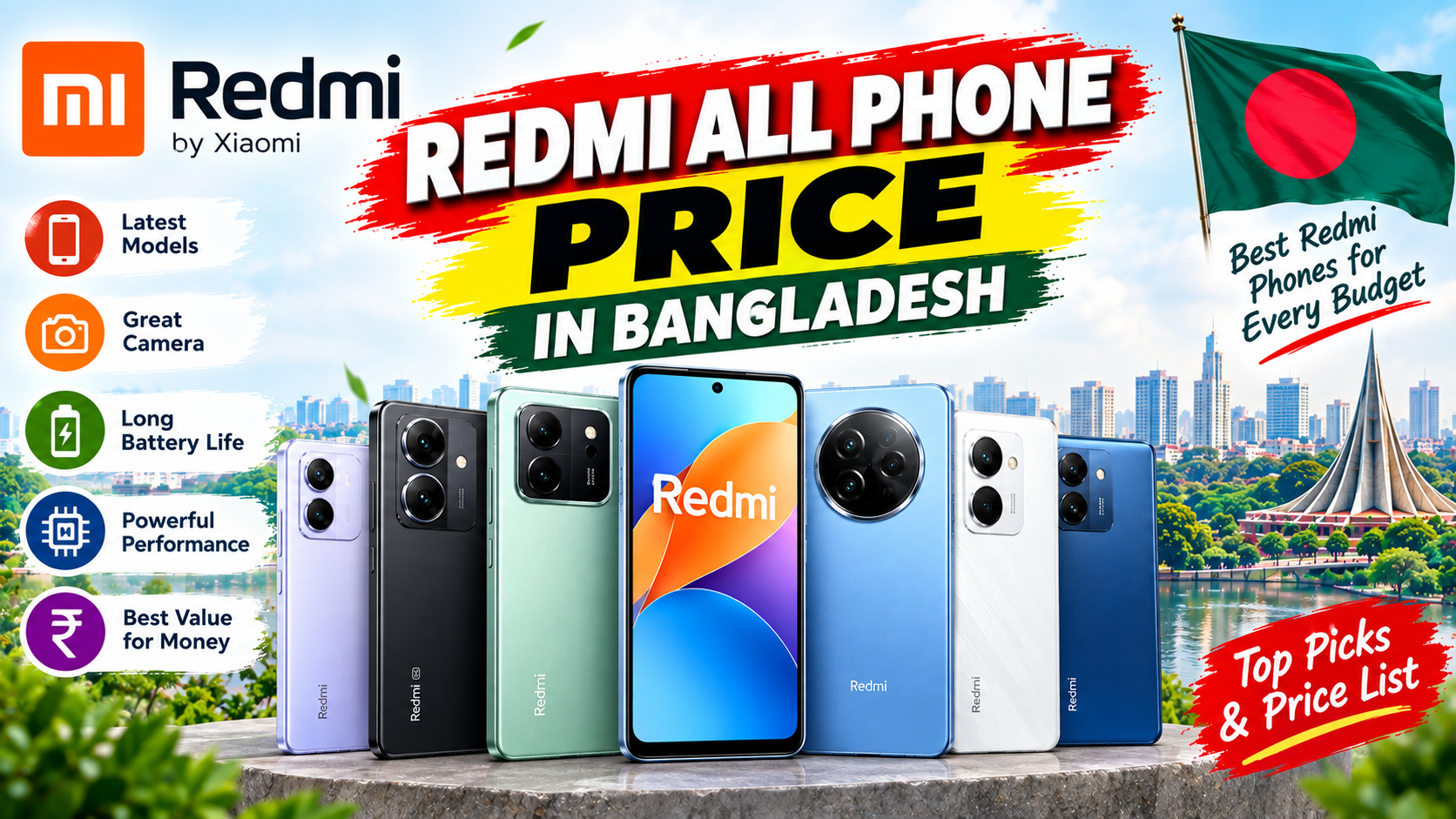 redmi all phone price in bangladesh